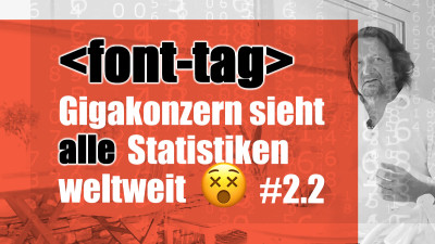 Font-Tag: Gigakonzern sieht alle Statistiken weltweit - Update II