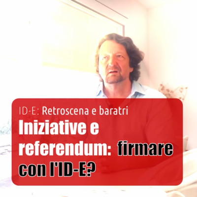 Iniziative e referendum: firmare con l'ID-E?
